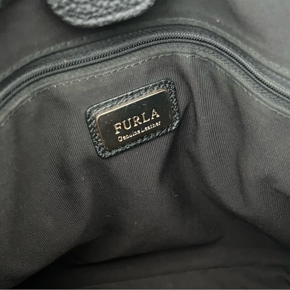 FURLA EUC Black Pebble Leather Bag - Picture 10 of 11
